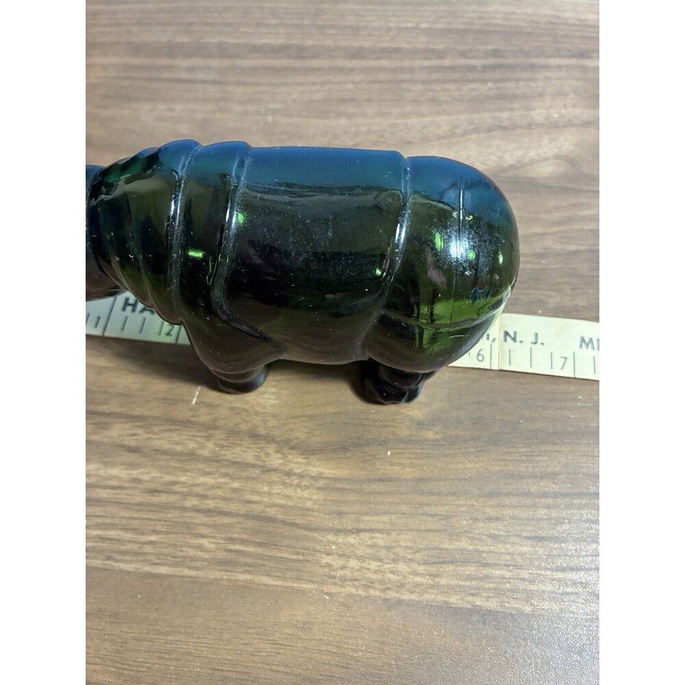 Vintage Avon Big Game Rhino Decanter After Shave Empty No Box Green - Picture 9 of 11